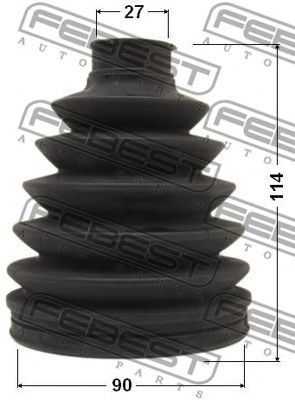 Купить запчасть FEBEST - 0117P-ACV40 Пыльник ШРУСа внешний TOYOTA CAMRY ACV3#/MCV3# 2001-2006 0117P-ACV40