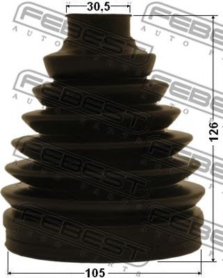 Купить запчасть FEBEST - 0117P-GRJ150 Пыльник ШРУСа внешний TOYOTA LAND CRUISER PRADO 120 2002-2009 0117P-GRJ150