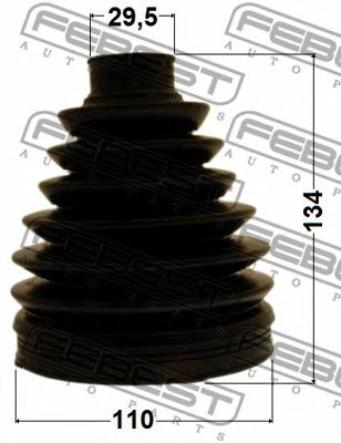 Купить запчасть FEBEST - 0117P-UCK50 Пыльник ШРУСа внешний TOYOTA SEQUOIA, TUNDRA 06-16 0117P-UCK50