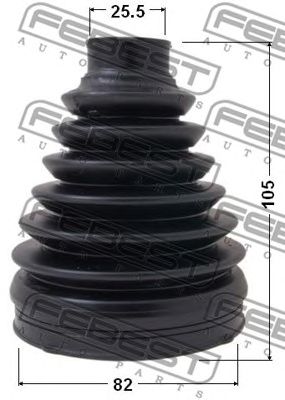 Купить запчасть FEBEST - 0117PZZE150 Пыльник ШРУСа внешнего (комплект) PVC TOYOTA AURIS/HYBRID (UKP) ADE15#/NDE150/NRE150/ZRE15#/ZZE150/ZWE150 2007.02-2013.05 [EU]/82*105*25.5 ММ
