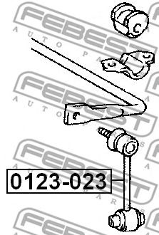 Купить запчасть FEBEST - 0123-023 Тяга стабилизатора задняя LEXUS GS300/430 JZS160,UZS161 1997.08-2005.01 0123-023