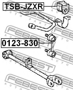 Купить запчасть FEBEST - 0123-830 Тяга стабилизатора задняя TOYOTA MARK 2 92-00 0123-830