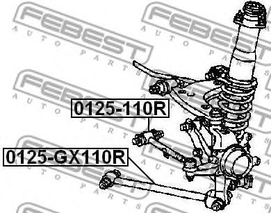 Купить запчасть Febest - 0125110R Тяга подвески поперечная с шаровой зад прав/лев TOYOTA CROWN/CROWN MAJESTA GS171/JKS175/JZS17#/UZS17# 1999.09-2007.06 [JP]