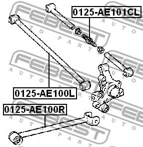 Купить запчасть FEBEST - 0125-AE101CL Рычаг подвески 0125-AE101CL