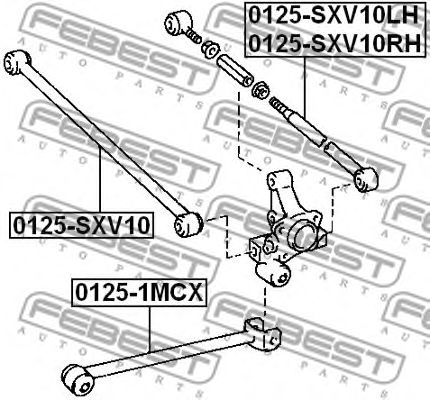 Купить запчасть FEBEST - 0125-SXV10LH Рычаг задн подвески левый TOYOTA CAMRY SXV10/MCV10/VCV10 1991-1996 0125-SXV10LH