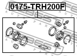 Купить запчасть FEBEST - 0175-TRH200F Ремкомплект тормозного суппорта 0175-TRH200F