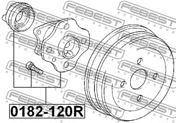 Купить запчасть FEBEST - 0182-120R Ступица 0182-120R