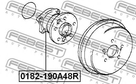 Купить запчасть FEBEST - 0182-190A48R Ступица 0182-190A48R