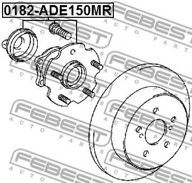 Купить запчасть FEBEST - 0182-ADE150MR Ступица задняя 0182-ADE150MR