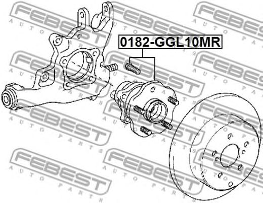 Купить запчасть FEBEST - 0182-GGL10MR Ступица задняя 0182-GGL10MR
