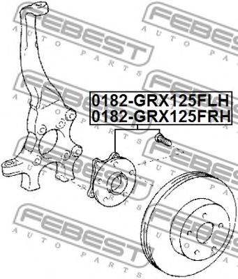 Купить запчасть FEBEST - 0182-GRX125FLH Ступица 0182-GRX125FLH