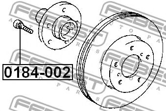 Купить запчасть Febest - 0184002 Шпилька колесная TOYOTA CRESTA GX90/JZX9#/LX90/SX90 1992.10-1996.09 [JP]