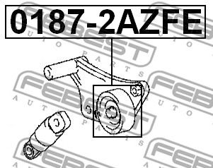 Купить запчасть Febest - 01872AZFE Ролик натяжной приводного ремня (комплект) TOYOTA RAV4 ACA3#/ALA3#/GSA33/ZSA3# 2005.11-2012.12 [GR]
