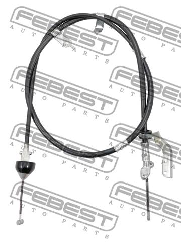 Купить запчасть FEBEST - 0199-BCACU30RH Трос ручника правый LEXUS RX 03-08 0199-BCACU30RH