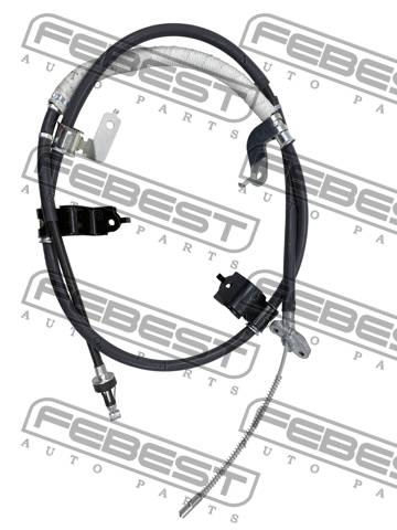 Купить запчасть FEBEST - 0199-PCGDJ150RH Трос ручника правый TOYOTA LAND CRUISER PRADO 150 0199-PCGDJ150RH