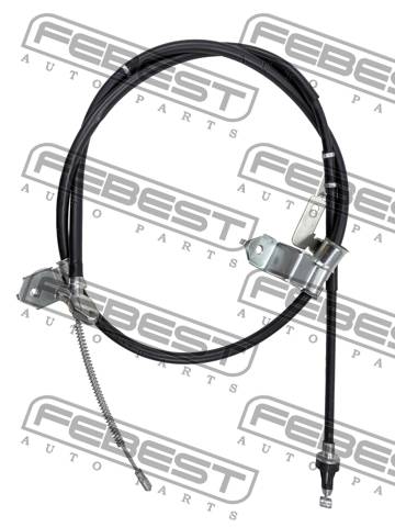 Купить запчасть FEBEST - 0199-PCGRJ120LH ТРОС РУЧНОГО ТОРМОЗА ЛЕВЫЙ 0199-PCGRJ120LH