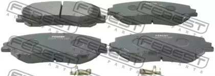 Купить запчасть FEBEST - 0201-J11EF Колодки тормозные передние комплект NISSAN X-TRAIL 0201-J11EF