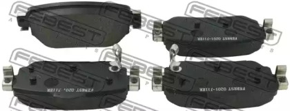 Купить запчасть FEBEST - 0201-J11ER Колодки задние NISSAN X-TRAIL T32 2014- 0201-J11ER