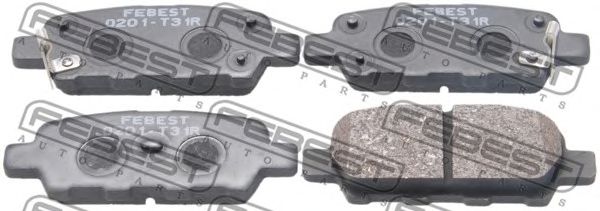 Купить запчасть FEBEST - 0201-T31R Колодки задние NISSAN PRIMERA P12 0201-T31R