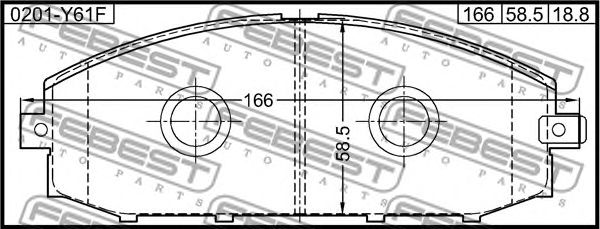 Купить запчасть FEBEST - 0201Y61F 