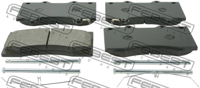 Купить запчасть FEBEST - 0201-Y62F КОЛОДКИ ТОРМОЗНЫЕ ПЕРЕДНИЕ подходит для NISSAN PATROL Y62 2010.03- [EL] 0201-Y62F
