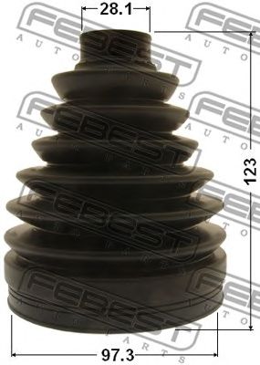 Купить запчасть FEBEST - 0217P-J32 Пыльник ШРУСа 0217P-J32