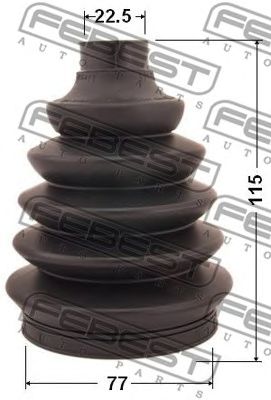 Купить запчасть FEBEST - 0217PN16 Пыльник ШРУСа внешнего (комплект) PVC NISSAN ALMERA UK MAKE N16E 2000.02-2006.11 [EL]/77*117*22.5 ММ