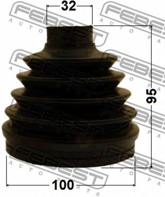 Купить запчасть FEBEST - 0217P-TA60R Пыльник ШРУСа внешний INFINITI FX45/35 (S50) 2002-2008 0217P-TA60R