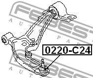 Купить запчасть FEBEST - 0220-C24 Опора шаровая 0220-C24