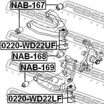 Купить запчасть FEBEST - 0220WD22LF 