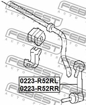 Купить запчасть FEBEST - 0223-R52RL Тяга стабилизатора задняя левая INFINITI QX60/JX L50 2012.11- 0223-R52RL