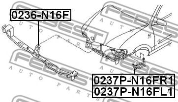 Купить запчасть FEBEST - 0236-N16F Усилитель бампера 0236-N16F