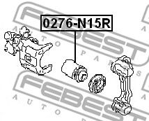 Купить запчасть FEBEST - 0276-N15R Поршень суппорта задний TOYOTA COROLLA E18 0276-N15R