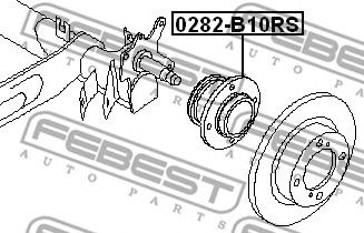 Купить запчасть FEBEST - 0282-B10RS Ступица 0282-B10RS
