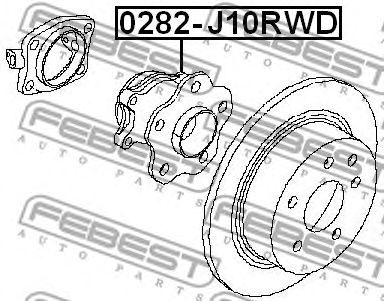 Купить запчасть FEBEST - 0282-J10RWD Ступица 0282-J10RWD