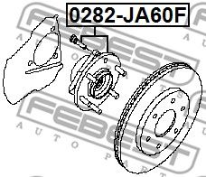 Купить запчасть FEBEST - 0282-JA60F Ступица передняя 0282-JA60F