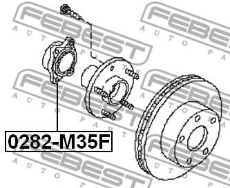 Купить запчасть FEBEST - 0282-M35F Ступица 0282-M35F