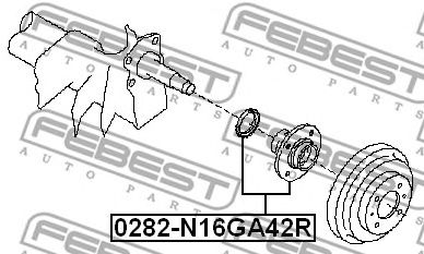 Купить запчасть FEBEST - 0282-N16GA42R Ступица 0282-N16GA42R