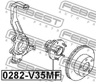 Купить запчасть FEBEST - 0282-V35MF Ступица 0282-V35MF