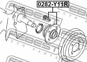 Купить запчасть FEBEST - 0282-Y11R Ступица задняя 0282-Y11R
