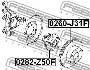 Купить запчасть FEBEST - 0282-Z50F Ступица 0282-Z50F