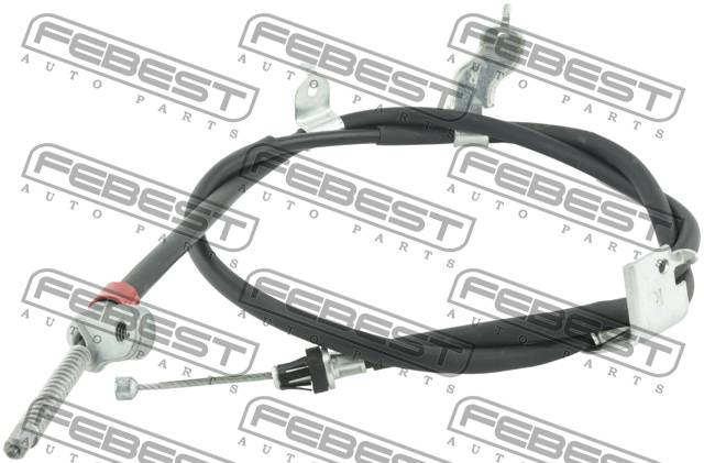 Купить запчасть FEBEST - 0299-T31PCRH ТРОС РУЧНОГО ТОРМОЗА ПРАВЫЙ подходит для NISSAN QASHQAI J10E 2006.12-2013.12 [EL] 0299-T31PCRH