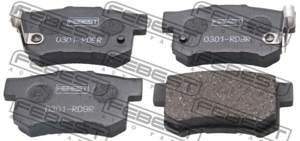 Купить запчасть FEBEST - 0301-RD9R Колодки тормозные комплект 0301-RD9R