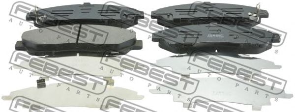 Купить запчасть FEBEST - 0301-YD2F Колодки передние HONDA PILOT YF4 2009- 0301-YD2F