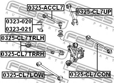 Купить запчасть FEBEST - 0325-CL7CON Рычаг задн подвески HONDA ACCORD 03-08 0325-CL7CON