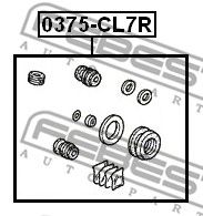 Купить запчасть FEBEST - 0375-CL7R Ремкомплект тормозного суппорта 0375-CL7R