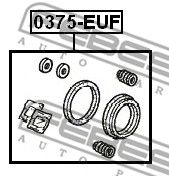 Купить запчасть FEBEST - 0375-EUF Ремкомплект тормозного суппорта 0375-EUF