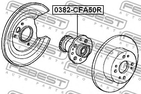 Купить запчасть FEBEST - 0382-CFA50R Ступица 0382-CFA50R