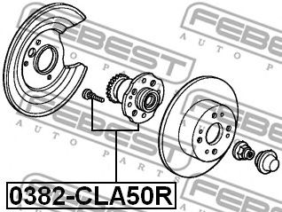 Купить запчасть FEBEST - 0382-CLA50R Ступица 0382-CLA50R