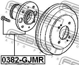 Купить запчасть FEBEST - 0382-GJMR Ступица в сборе задняя HONDA JAZZ 08- 0382-GJMR